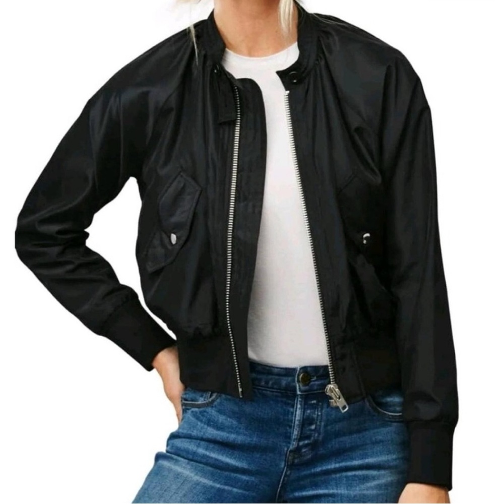 Free People Midnight Bomber Jacket